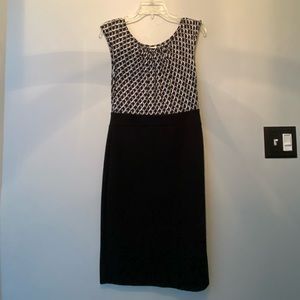 Semi formal- formal black and white dress